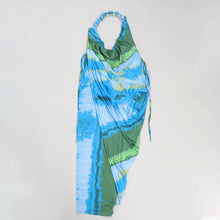 Load image into Gallery viewer, Sexy high slit printed satin dress