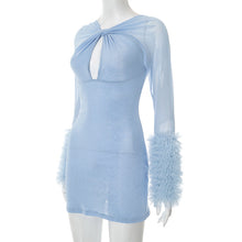 Load image into Gallery viewer, Cross-cut short skirt dress