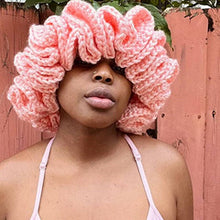 Load image into Gallery viewer, Adult lace beanie hat fashion and versatile ruffle pullover hat AE4147