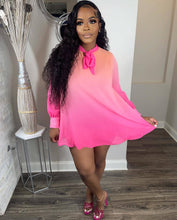 Load image into Gallery viewer, Gradient print swing dress AY1917