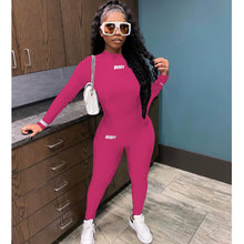 Load image into Gallery viewer, Casual letter printing multicolor sports suit(AY1220)