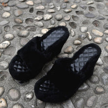 Load image into Gallery viewer, Platform Slippers with Wedge Fish Mouth(HPSD143)