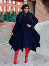 Load image into Gallery viewer, Double-breasted lapel collar trench coat long coat(AY1470)