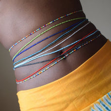 Load image into Gallery viewer, 2021 new colorful rice bead beach waist chain