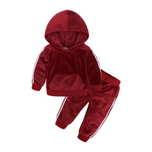 Load image into Gallery viewer, Hot selling children's hooded sweater set(A1161-1)