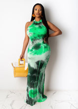 Load image into Gallery viewer, Colorful tie-dye loose dress AY1048