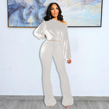 Load image into Gallery viewer, Fashion one-shoulder horn two-piece suit(AY1364)