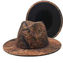 Load image into Gallery viewer, Printed double-sided color matching jazz hat(AE4073)