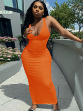 Load image into Gallery viewer, Vest deep V-neck dress AY1002