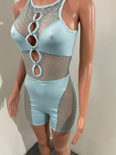 Load image into Gallery viewer, Sexy mesh milk silk stitching jumpsuit(AY1882)