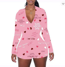 Load image into Gallery viewer, Valentine's Day rose print jumpsuit AH2033