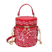 Load image into Gallery viewer, Cashew flower bucket messenger bag AB2013
