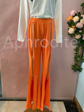 Load image into Gallery viewer, High-waisted flared zipper wide-leg pants(AY1515)