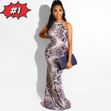 Load image into Gallery viewer, Tie dye print sexy long dress AY2021