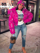 Load image into Gallery viewer, Bright color stand collar short cotton jacket(A11262)