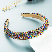 Load image into Gallery viewer, Personalized leopard print starry rhinestone sponge headband(AE4054)