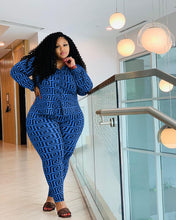 Load image into Gallery viewer, Casual printed shirt suit(AY1593