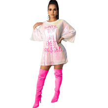 Load image into Gallery viewer, Sexy Lettering Sequin Pack Hip Dress(AY1747)