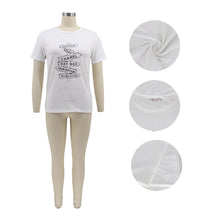 Load image into Gallery viewer, Casual Letter Print Short Sleeve T-Shirt(AY1763)