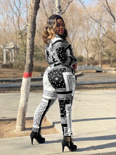 Load image into Gallery viewer, Cashew flower print casual two-piece suit(AY1431)