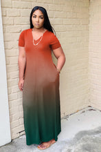 Load image into Gallery viewer, Newest gradient short sleeve dress AY1118
