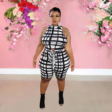 Load image into Gallery viewer, Fashion casual plaid plus size suit AY1045