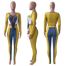 Load image into Gallery viewer, Sexy strappy stitching casual suit AY1269
