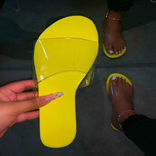 Load image into Gallery viewer, Hot selling one-word transparent slippers
