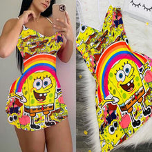 Load image into Gallery viewer, Cartoon print suspender dress(AY1566)