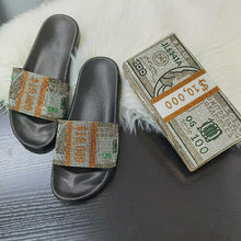 Load image into Gallery viewer, Rhinestone dollar shoe bag set