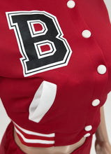 Load image into Gallery viewer, Fashion letter stitching shorts baseball uniform two piece set(AY1782)