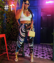 Load image into Gallery viewer, Fashion fringe print trousers(AY1792)