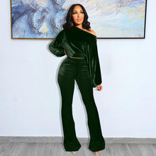 Load image into Gallery viewer, Fashion one-shoulder horn two-piece suit(AY1364)