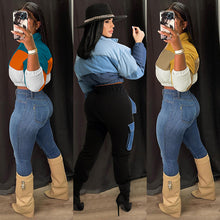 Load image into Gallery viewer, Fashion color matching cotton jacket(AY1464)