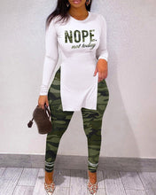 Load image into Gallery viewer, Fashion letter printing two-piece set(AY1599)