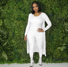 Load image into Gallery viewer, Solid color long cardigan pants suit(AY1224)