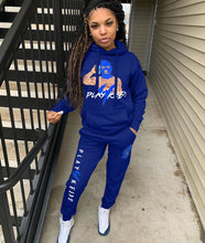 Load image into Gallery viewer, Cartoon letter printed sports suit(A11272)