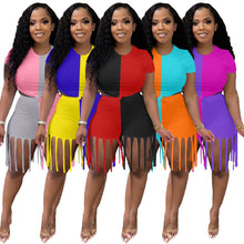 Load image into Gallery viewer, Splicing tassel two-piece set(AY1067)
