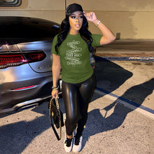 Load image into Gallery viewer, Casual Letter Print Short Sleeve T-Shirt(AY1763)