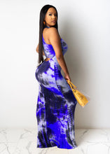 Load image into Gallery viewer, Colorful tie-dye loose dress AY1048