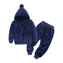 Load image into Gallery viewer, Children's fur ball sweater suit