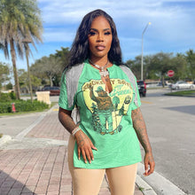 Load image into Gallery viewer, Fashion Printed Fringe Short Sleeve T-Shirt(AY1793)