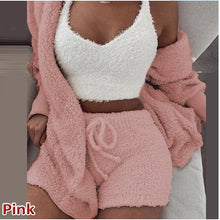 Load image into Gallery viewer, Plush three-piece soft casual wear