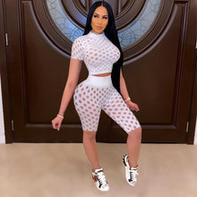 Load image into Gallery viewer, New hollow tight-fitting two-piece suit YC2109