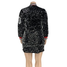 Load image into Gallery viewer, Sequin V Neck Thread Embroidered Dress AY1705