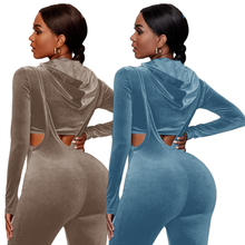 Load image into Gallery viewer, Solid color three-dimensional hoodie suit (AY1484)