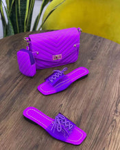 Load image into Gallery viewer, Fashionable colorful slippers bag set(HPSD170)