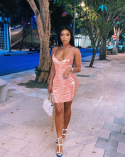 Load image into Gallery viewer, Sexy sling bag hip drawstring dress(AY1524)