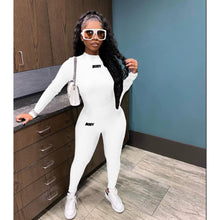 Load image into Gallery viewer, Casual letter printing multicolor sports suit(AY1220)