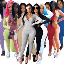 Load image into Gallery viewer, letter embroidery jumpsuit OS2025